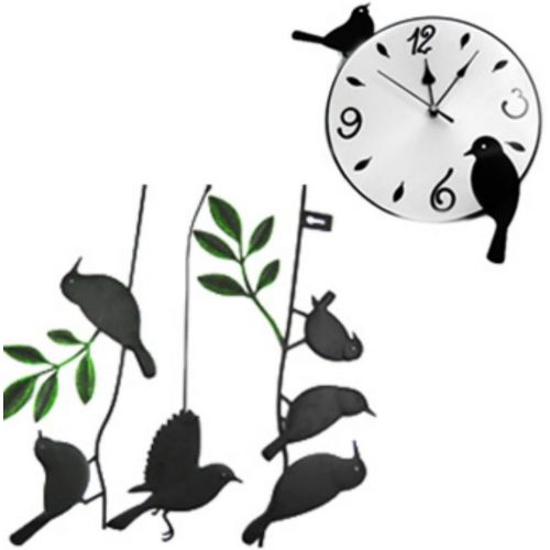  Kilofly kilofly Metal Bird Pendulum Wall Clock