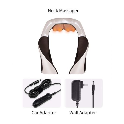  Kim Carrey Neck & Shoulder Massager with Heat,deep Tissue kneading Electric Back Massage for...