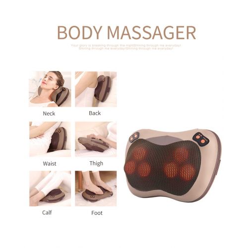  Kim Carrey 3D deep Tissue Electric Massage Pillow for Neck, Massage for Neck and Shoulder,Protable...