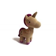 KimFriis Crochet large unicorn - Pica Pau - animal friends - handmade - amigurumi - stuffed pony - horse - cotton toy