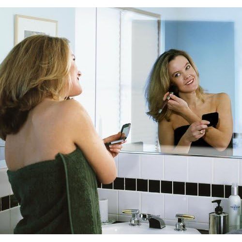  Kimball & Young 60012 Heated Fog-Free Clear Mirror Shower Mirror, 12-Inch x 12-Inch, 1X Magnification