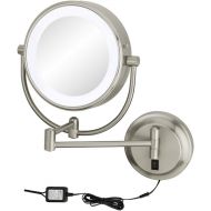 Kimball & Young Brushed Nickel NEOMODERN LED Lighted Wall Mirror - Hardwired