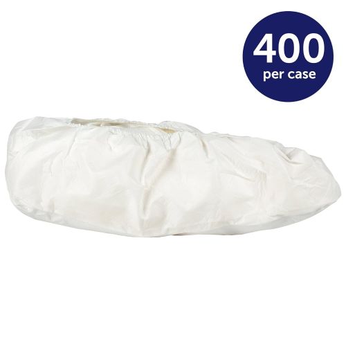 Kimberly-Clark Professional Kleenguard A40 Shoe Cover (44494), XL  2XL Disposable Shoe Covers, White, 400 Units  Case