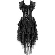 할로윈 용품Kimring Womens Vintage Victorian Steampunk Corset Dress Showgirl Cancan Costume