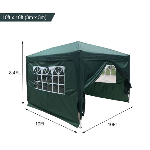  Kinbor Patio Canopy Tent, Pop Up Shelter, Portable Sports Cabana for Hiking, Camping, Fishing, Picnic, Family Outings