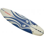 Kinbor 6’ Surfboard Surfing Board for Beach Stand Up Paddle Bodyboard with Removable Fins for Kids, Adult, Beginners