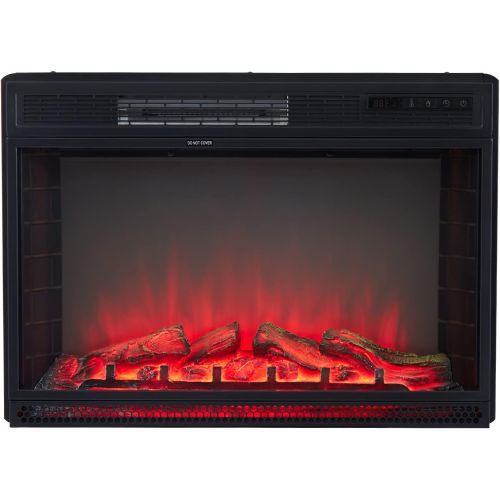  kinbor 28 Inch Electric Fireplace, in Wall Recessed Linear Fireplace Heater with Remote Control, Touch Screen, 1500/750W, Adjustable 3 Flame Colors