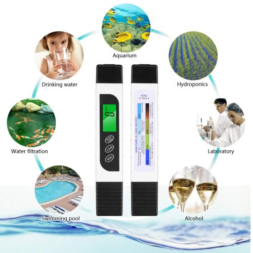  [아마존 핫딜]  [아마존핫딜]Wasserqualitatstest Messgerat TDS EC, Kincrea Digital Wasserqualitatstest Tester fuer Trinkwasser, Schwimmbader, Thermen, Aquarien, Hydroponik und andere JR021