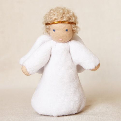  KindLovelyToys Set of 8 Waldorf dolls angels 4 inch (11 cm) pocket doll party favours doll christmas doll