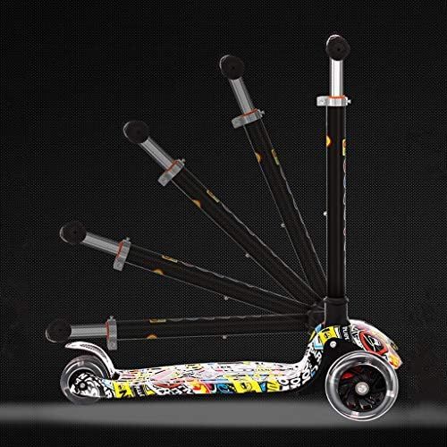  Kinder Roller Dreiradscooter Roller 2-6-8-12 Vierrad-Blitz-Schaukel-Pendelauto fuer Kinder FANJIANI (Farbe : A, groesse : 3cm)