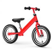 Kinderfahrrader Kinder Fahrrad,Kostenloser fahrradverleih fuss,Kinder Scooter 2-3-4-6 jahrige Baby schiebe-LKW Sport Balance Fahrrad-Rot A 34.2Zoll