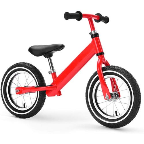  Kinderfahrrader Kinder Fahrrad,Kostenloser fahrradverleih fuss,Kinder Scooter 2-3-4-6 jahrige Baby schiebe-LKW Sport Balance Fahrrad-Rot A 34.2Zoll