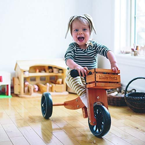  [아마존베스트]Kinderfeets TinyTot BAMBOO Balance Bike and Tricycle in 1! ages 12-24 months