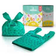 Disposable Diaper Bags, by Kinderific, Fresh Scent, Packed in 4 Resealable Ziploc Bags, 400 Bags