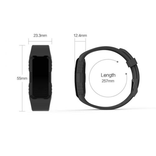  Kindes Unisex Waterproof Digital Display Buckle Closure Smart Bracelet Health Wristband Fitness Trackers