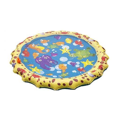  Kindes 39.37 inch Summer Children Play Toy Inflatable Outdoor Water Spray Mat Sprinkler Cushion Beach Toys