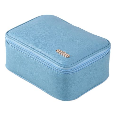  Kindlov Cosmetics Case Make-up Box Large Capacity Casual Portable Cosmetic Bag for Travel Accessories Shampoo Body Wash Personal Items Storage with Zipper Travel Train Artist Stora