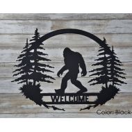 KindredMetalDesign BIGFOOT Bigfoot decor, Big foot decorations, Bigfoot sign, Sasquatch decor, Sasquatch sign, Bigfoot patch, welcome sign, outdoor metal sign