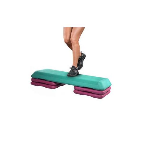  Kinelo 29 Fitness Aerobic Step Platform with 4 Adjustable Risers 4” 6” 8” Exercise Stepper for Home Gym & Cardio Workout