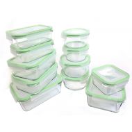 Kinetic 55043 22 Piece Glassworks Series Food Storage Container Set, Clear