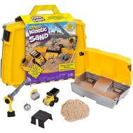 Kinetic Sand, Construction Site Folding Sandbox with Toy Truck and 2lbs of Play Sand, Sensory Toys for Kids Ages 3 and up