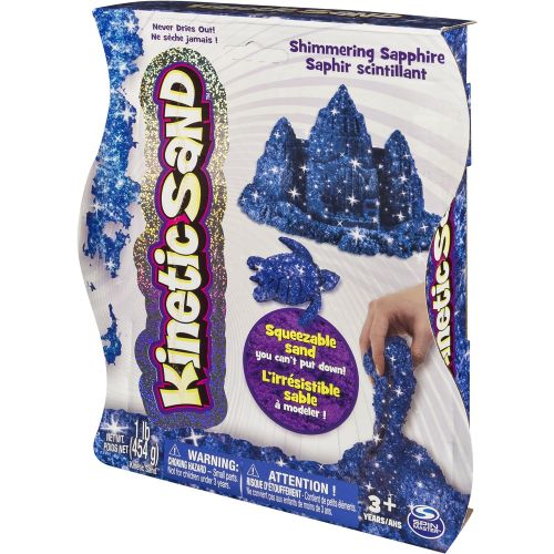  [아마존베스트]Kinetic Sand, 1Lb Shimmering Blue Sapphire Magic Sand for Ages 3 & Up