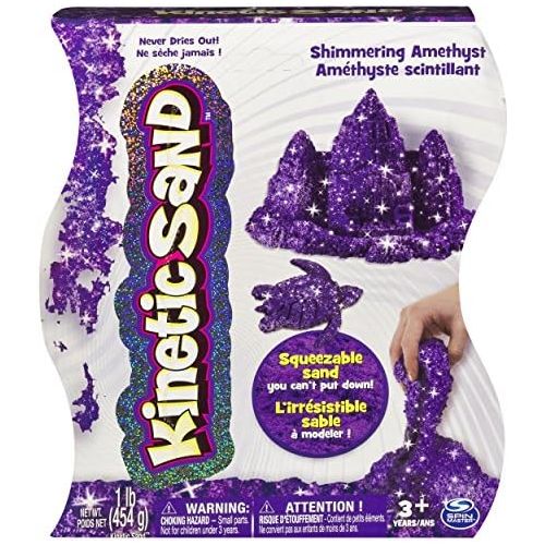  [아마존베스트]Kinetic Sand The One and Only, 1lb Shimmering Purple Amethyst Magic Sand for Ages 3 and Up