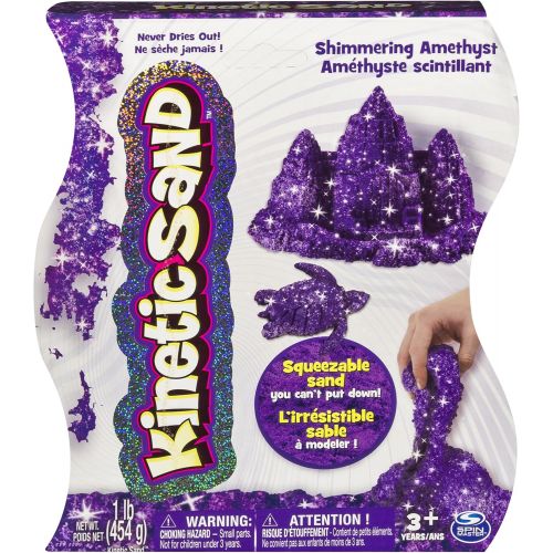  [아마존베스트]Kinetic Sand The One and Only, 1lb Shimmering Purple Amethyst Magic Sand for Ages 3 and Up