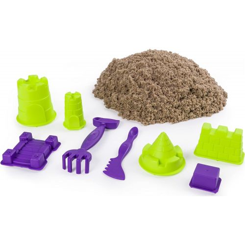  Kinetic Sand Beach Sand Kingdom Playset with 3lbs of Beach Sand, for Ages 3 and Up