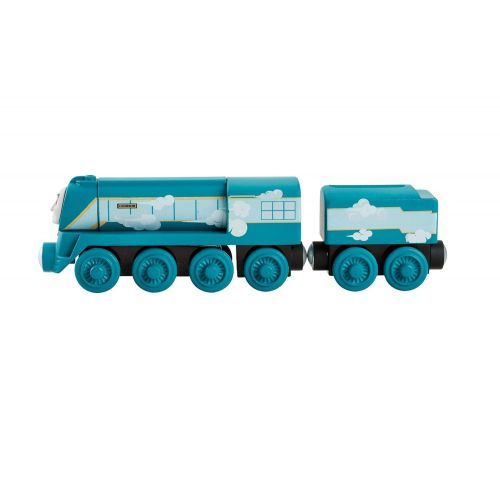  King's Gifts and Things and ships from Amazon Fulfillment. Fisher-Price Thomas & Friends Wooden Railway, Roll & Whistle Connor - Battery Operated