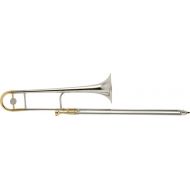 King 2B Legend Professional Trombone - Silver-plated with Gold Trim