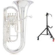 King Legend Soloist Intermediate 4-valve Euphonium and The Hug Stand - Silver-plated