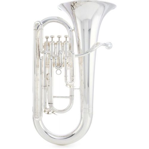  King Legend Soloist Intermediate 4-valve Euphonium and The Hug Stand - Silver-plated