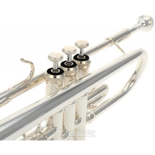  King KTR412S Marching Bb Trumpet Dent and Scratch - Silver-plated B-stock