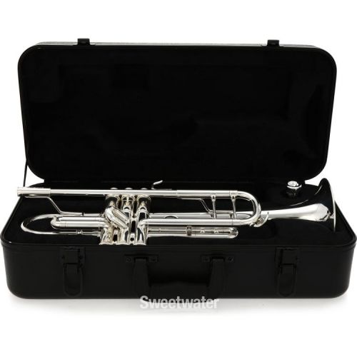  King KTR412S Marching Bb Trumpet Dent and Scratch - Silver-plated B-stock