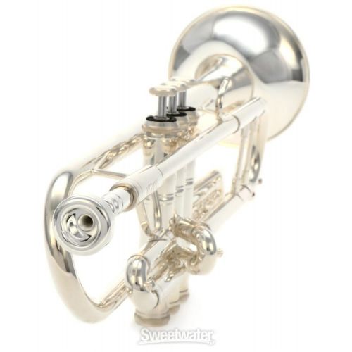  King KTR412S Marching Bb Trumpet Dent and Scratch - Silver-plated Demo