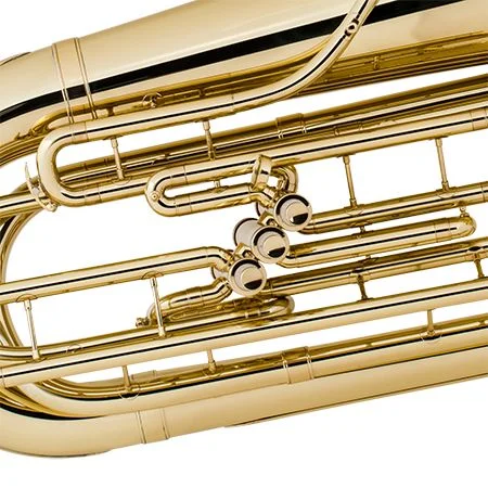  King 1135W 3/4-size Student BBb Tuba - Clear Lacquer