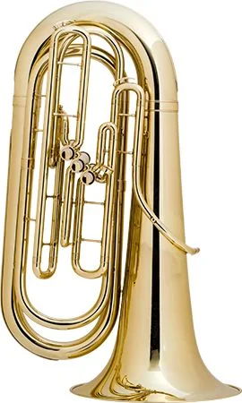  King 1135W 3/4-size Student BBb Tuba - Clear Lacquer