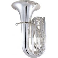 King 2341W Intermediate 4-valve BBb Tuba - Silver-plated with Case