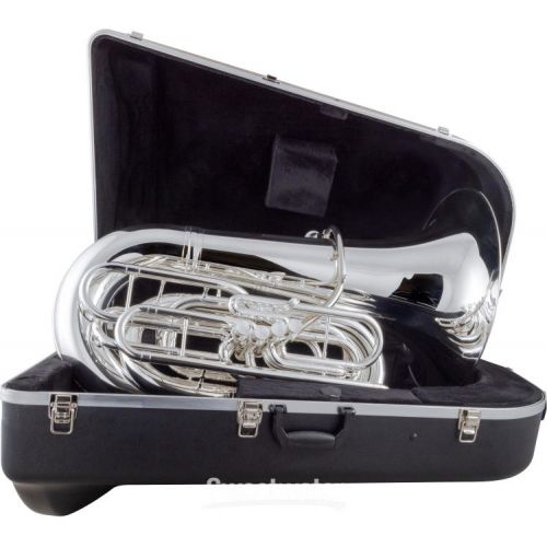  King 2341W Intermediate 4-valve BBb Tuba - Silver-plated with Case