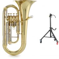 King 2280 Legend Soloist Intermediate 4-valve Euphonium and The Hug Stand - Clear Lacquer