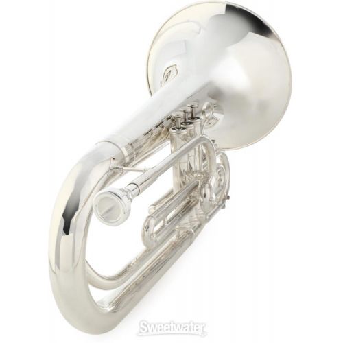  King 1127S Ultimate Series Bb Marching Baritone - Silver-plated