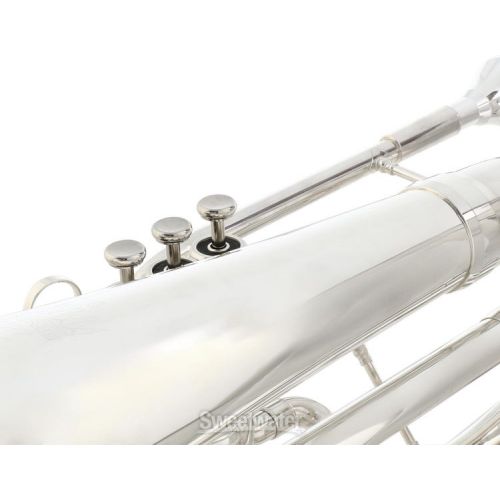  King 1127S Ultimate Series Bb Marching Baritone - Silver-plated