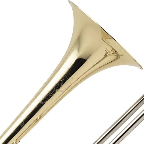  King 2B Legend Professional Tenor Trombone with Dual Bore and Yellow Brass Bell - Clear Lacquer