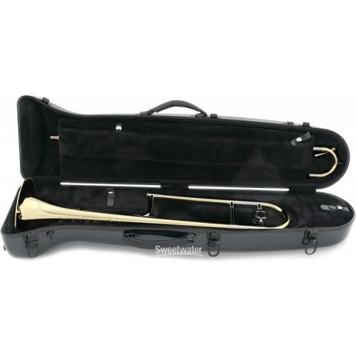  King 2B Legend Professional Tenor Trombone with Dual Bore and Yellow Brass Bell - Clear Lacquer