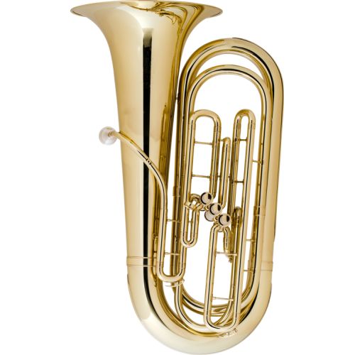  King 1135W 3/4-size Student BBb Tuba and The Hug Stand - Clear Lacquer