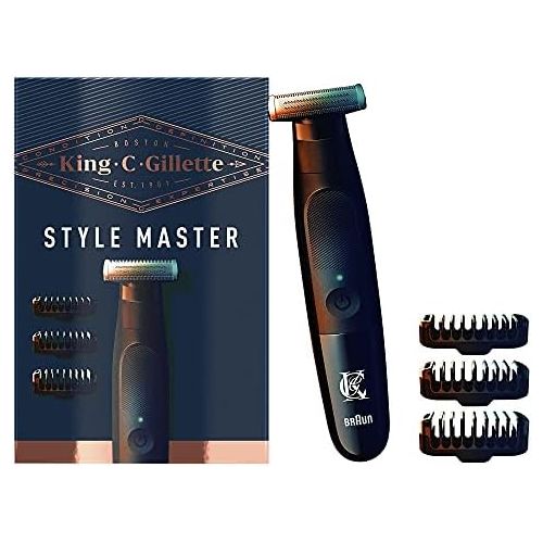  King C. Gillette Style Master Cordless 3 Day Beard Trimmer For Men With 4D Blade Valentines Day Gift For Him