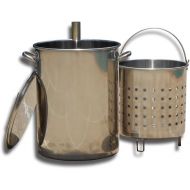 King Kooker KK30SRP 30 Quart Stainless Steel Turkey Skewer Pot with Basket, OS, Multi