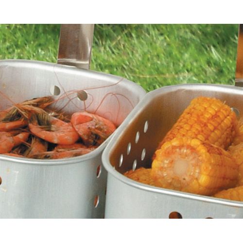  King Kooker 1624 24 Outdoor Cooker Package with Rectangular Fry Pan, OS, Multi