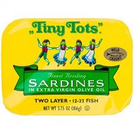 King Oscar Wild Caught Brisling Sardines Tiny Tots Extra Virgin Olive Oil, 3.75 Ounce (Pack of 12)